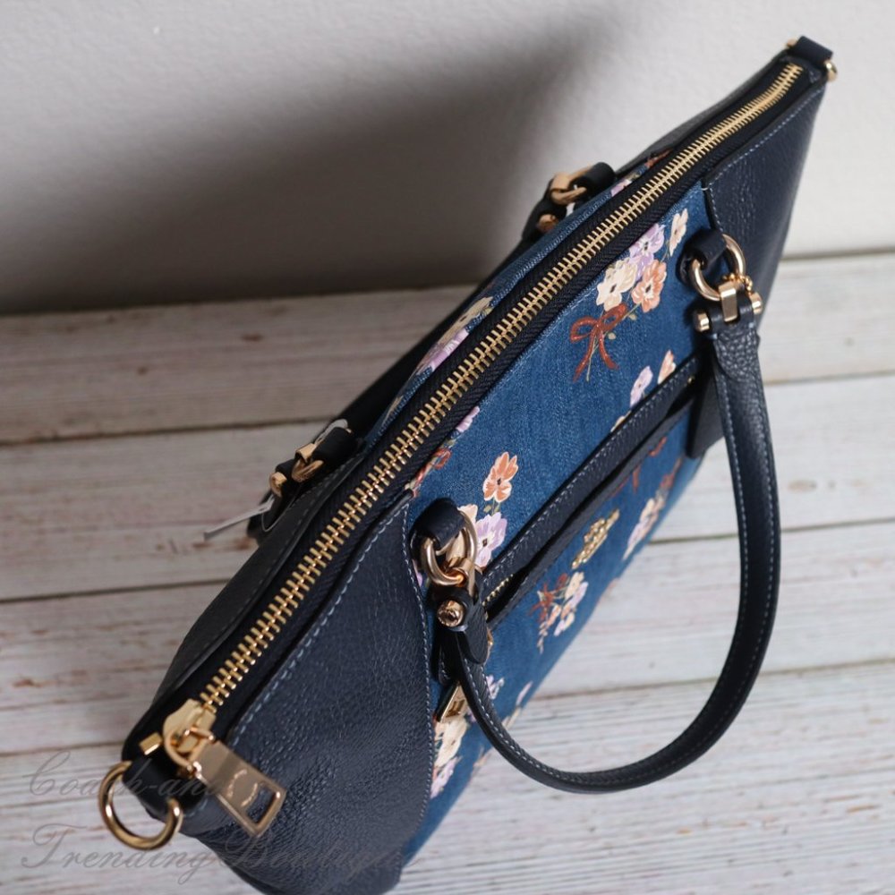 NWT Coach 91045 Prairie Satchel with Floral Print - Picture 14 of 15